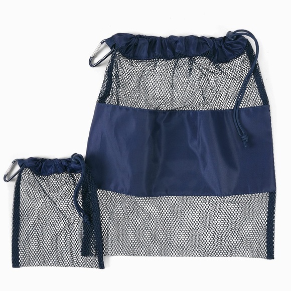 🚨Navy Mesh Pouches set of 2 - Picture 1 of 3